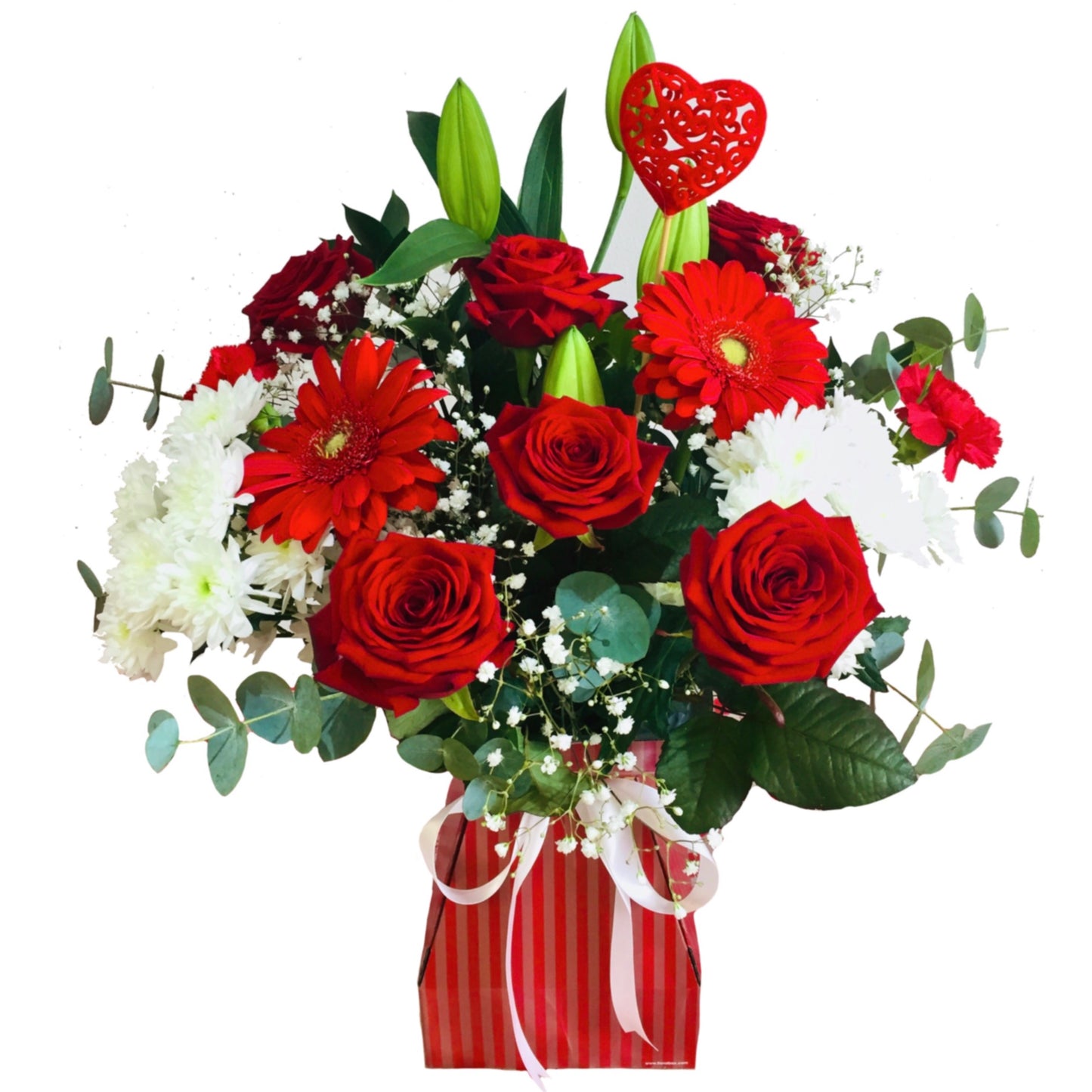 Large Valentines Mix with 6 Roses